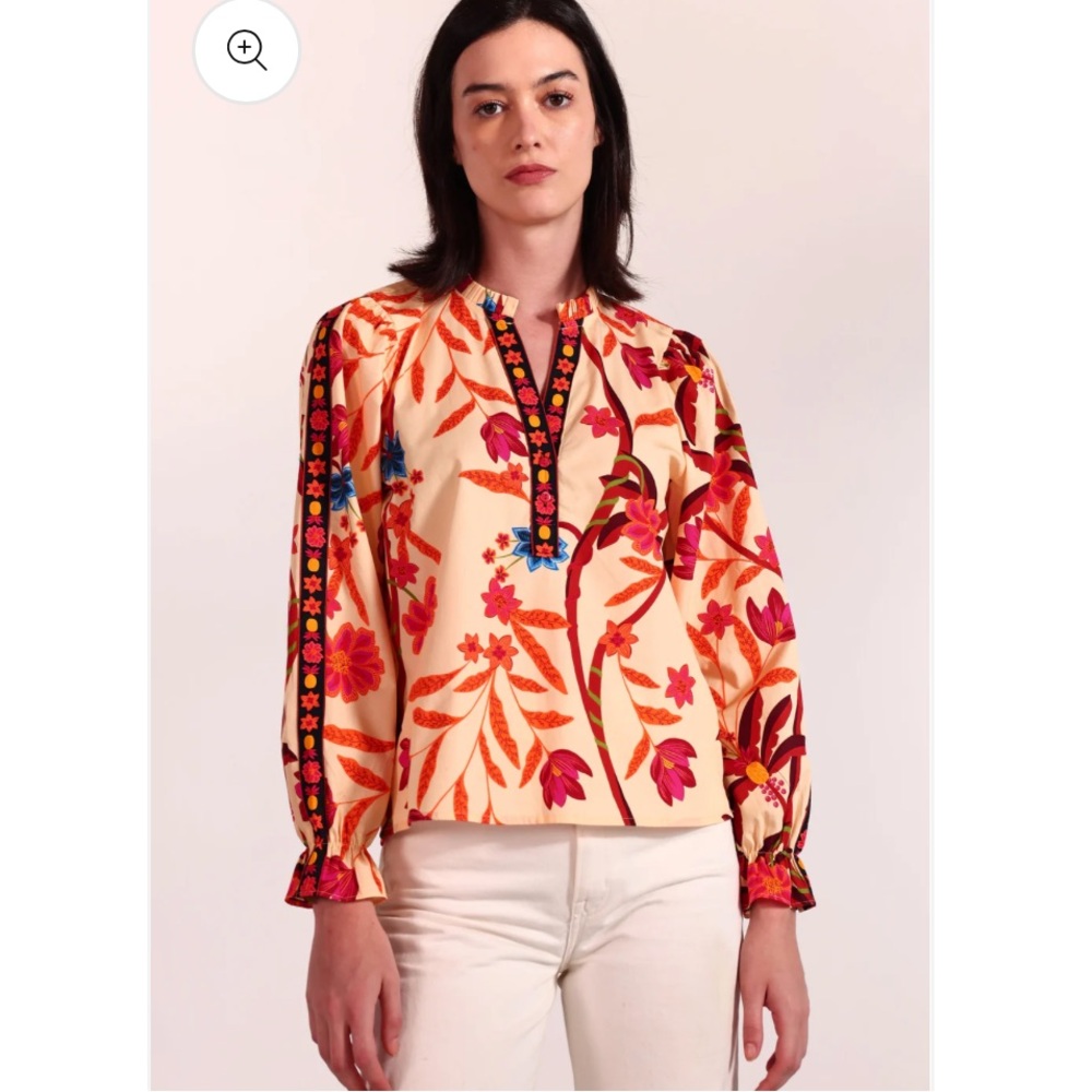 NWT Maude Vivante Botanical Vines Ashley Top - Picture 2 of 9